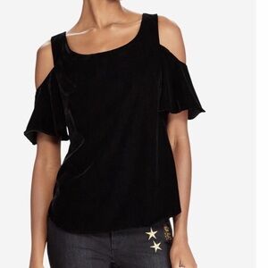 NWT Ralph Lauren Black Cold Shoulder Blouse